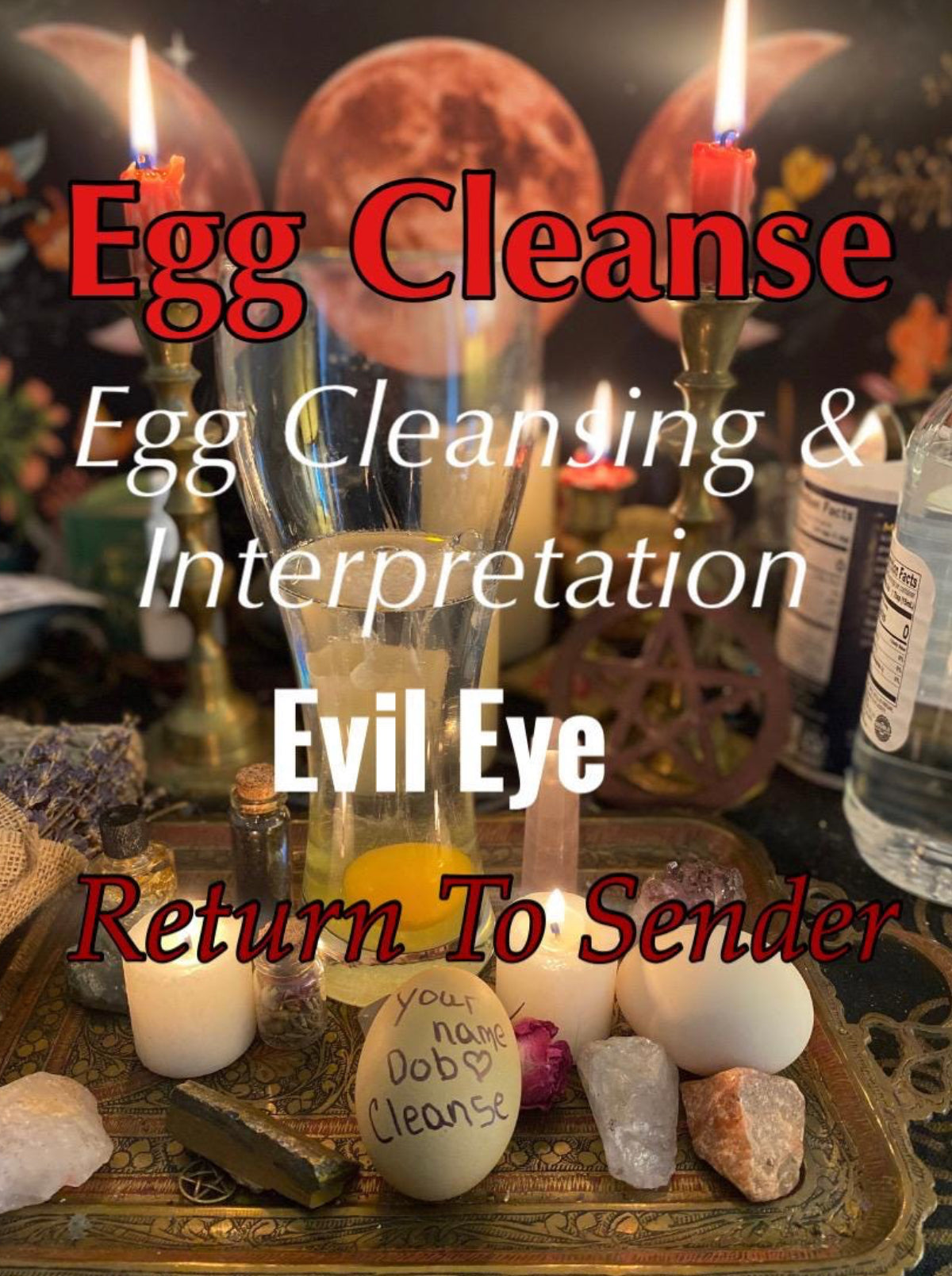 Egg Cleansing Limpia -Negative Energy Cleanse